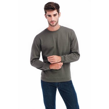 Se Stedman Sweatshirt Men Gråmelerad X-Small Herre ved Timarco