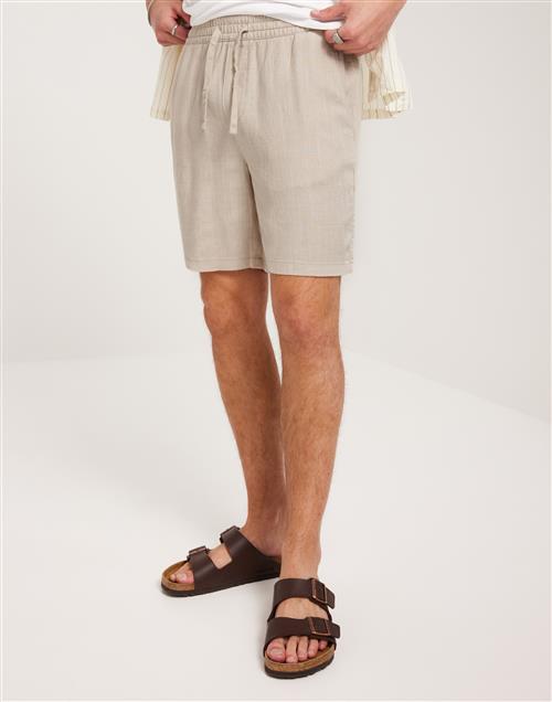 Only & Sons Onstel Visc Lin Shorts 0075 Cs Hørshorts Oatmeal