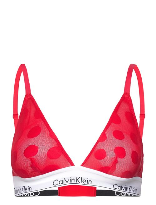 Calvin Klein Unlined Triangle Calvin Klein Red