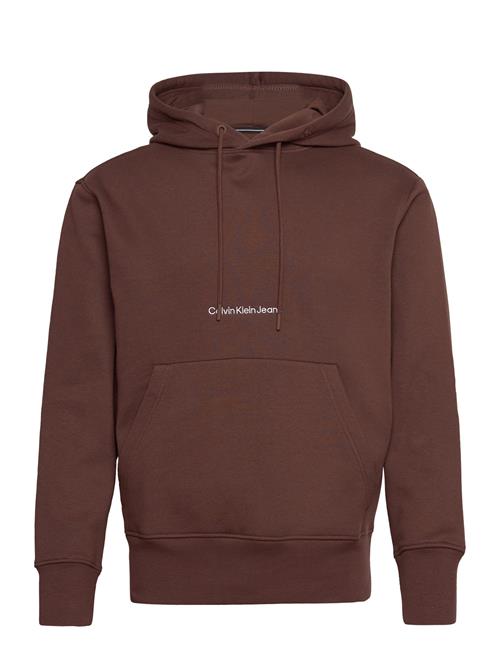 Calvin Klein Jeans Institutional Hoodie Calvin Klein Jeans Brown