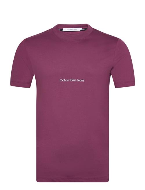 Calvin Klein Jeans Institutional Tee Calvin Klein Jeans Burgundy