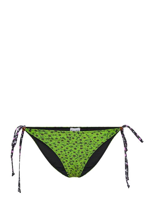 Ganni Recycled Printed Beads String Bikini Briefs Ganni Green