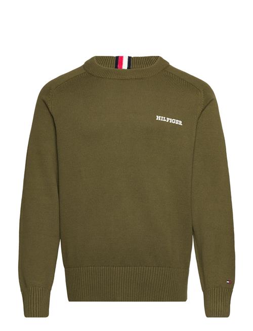 Tommy Hilfiger Monotype Chunky Cotton C Nk Tommy Hilfiger Khaki