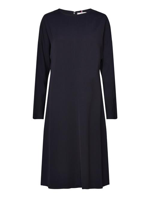 Viscose Twill Shirtdress Ls Tommy Hilfiger Navy