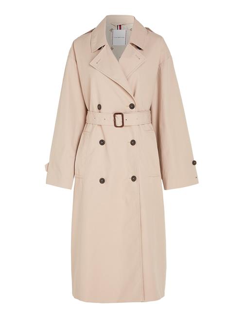 Tommy Hilfiger Cotton Relaxed Trench Tommy Hilfiger Beige