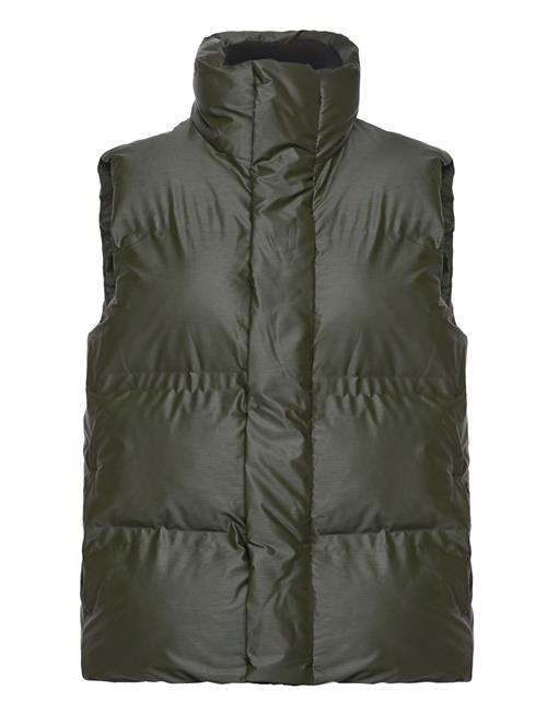 Se Rains Bator Puffer Vest W3T2 Rains Khaki ved Booztlet