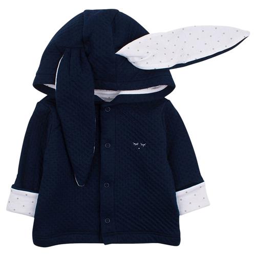 Se Livly Bunny Cardigan Navyblå | Marine blå | 68/74 cm ved Babyshop