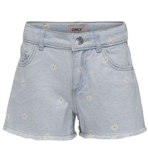 Kids Only Shorts - KogRobyn - Light Blue Denim m. Margueritter