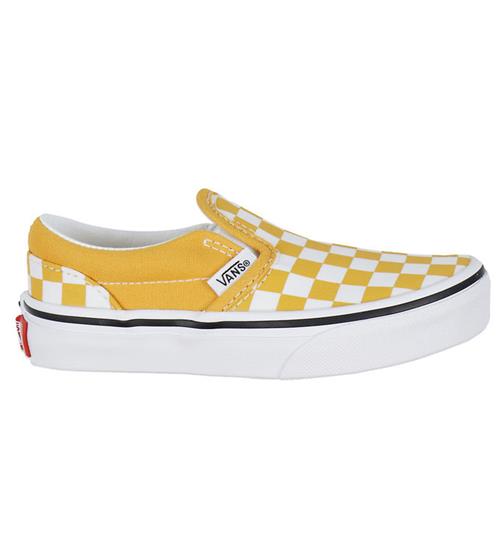 Vans Sko - Classic Slip-On - Checkerboard - Golden Glow