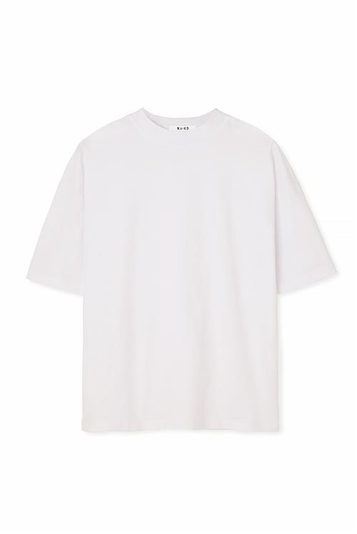 NA-KD Oversized t-shirt med hængende skuldre - White