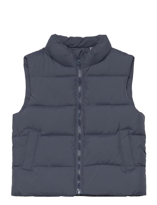 Mango Quilted Gilet Mango Navy