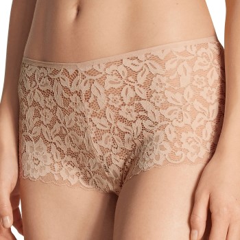 Calida Trusser Natural Comfort Lace Hipster Panty Beige polyamid Medium Dame