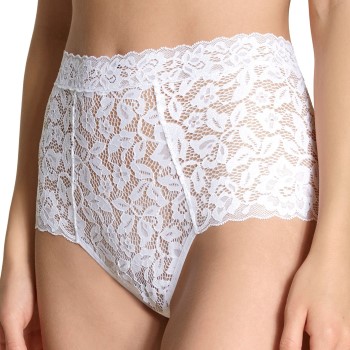 Calida Trusser Natural Comfort Lace Maxi Brief Hvid polyamid Small Dame