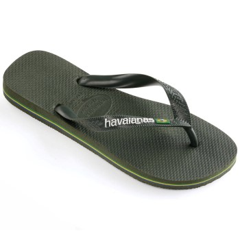 Se Havaianas Brasil Logo Skovgrøn Str 35/36 ved Timarco