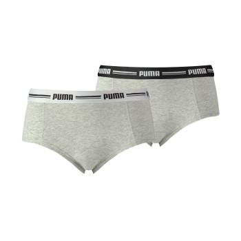 Puma Trusser 2P Iconic Mini Shorts Grå Large Dame