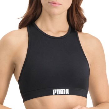 Puma Racerback Swimtop Sort Large Dame