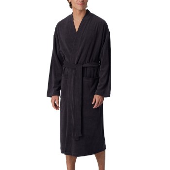 Schiesser Terry Bathrobe Antracit Large Herre