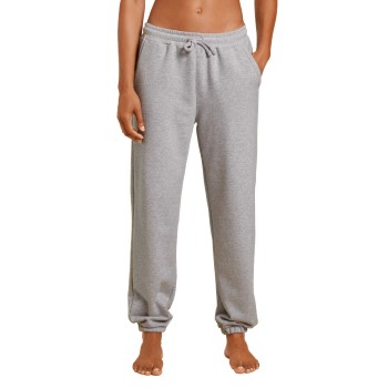 Se Calida Calida Circular Lounge Pants With Cuffs Gråmelerad bomuld XX-Small Dame ved Timarco