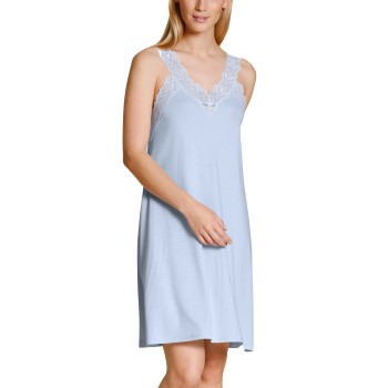 Calida Elegant Dreams V-neck Nightdress Lyseblå modal Small Dame