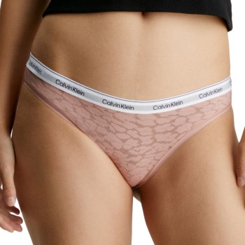 Calvin Klein Trusser Lace Bikini Brief Lyserosa polyamid Small Dame