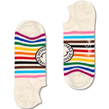 Happy socks Strømper 2P Happiness Everywhere No Show Sock Beige Str 41/46