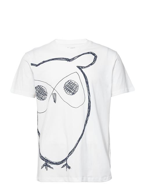 Aop Owl Tee - Gots/Vegan Knowledge Cotton Apparel White