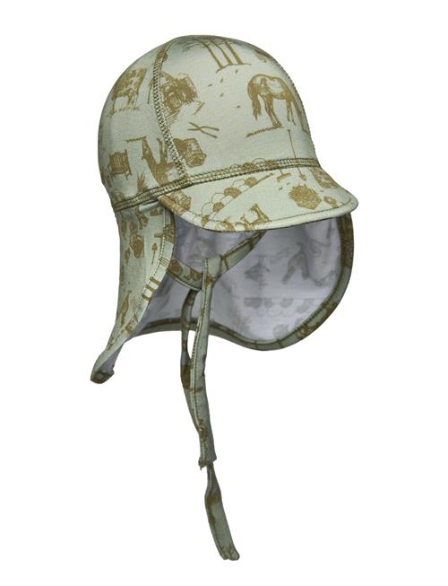 Summerhat Cap Long Neck - Aop Bamboo Mikk-line Green