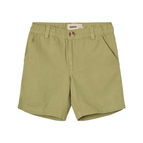 Se Wheat Mogens Chinoshorts Sage | Grønn | 122 cm ved Babyshop