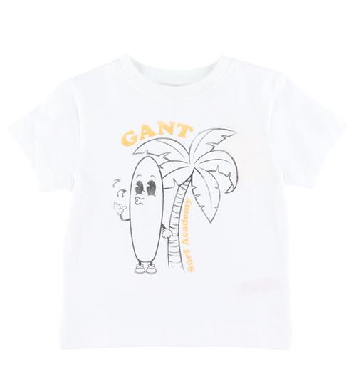 Se GANT GANT T-shirt - Surf Academy - Hvid ved KidsWorld