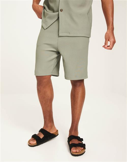 Selected Homme Slhloose-Plisse Shorts Ex Joggingshorts Grøn