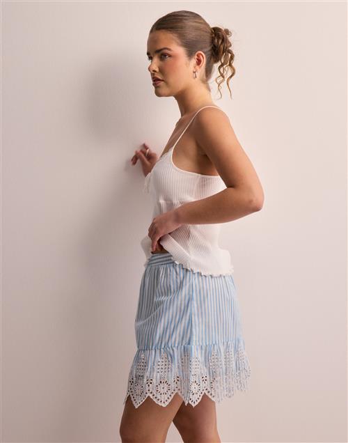 Only - Blå - Onlbondi Skirt Wvn