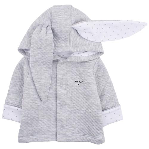 Se Livly Bunny Cardigan Gråmeleret | Grå | 86/92 cm ved Babyshop