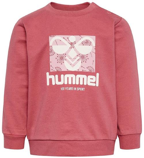 Se Hummel Hummel Sweatshirt - hmlLime - Barogue Rose ved KidsWorld