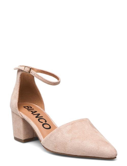 Se Bianco Biadevived Pump Micro Suede Bianco Beige ved Booztlet