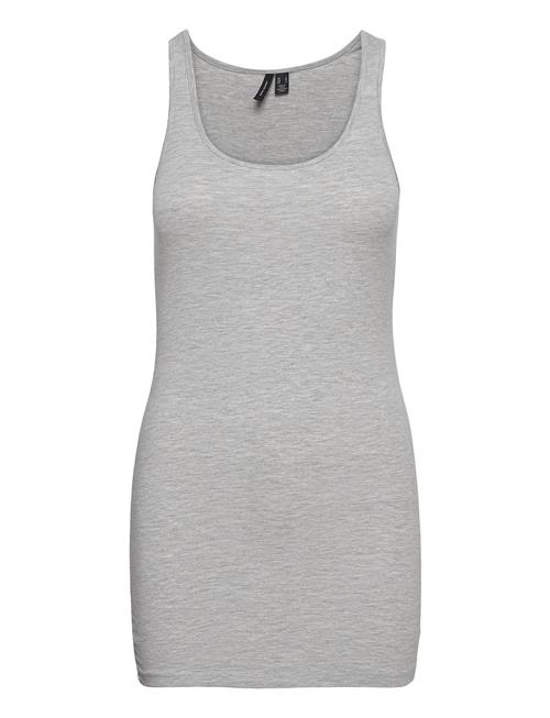 Se Vero Moda Vmmaxi My Soft Long Tank Top Noos Vero Moda Grey ved Booztlet