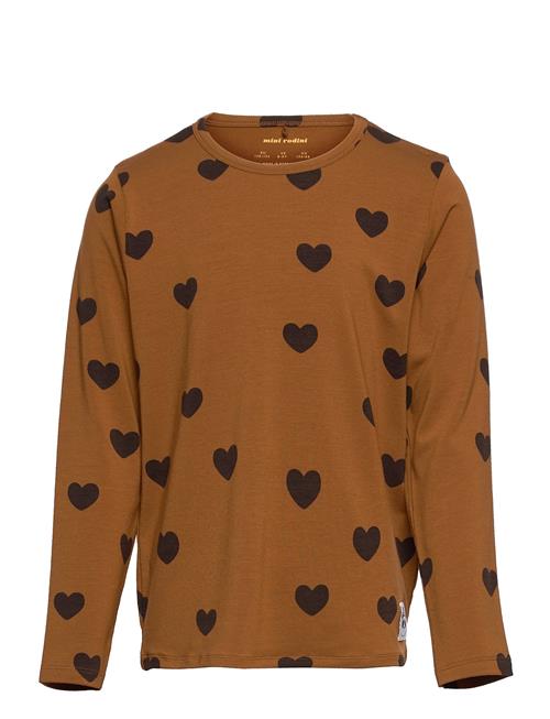 Basic Hearts Ls Tee Tencel™ Mini Rodini Brown