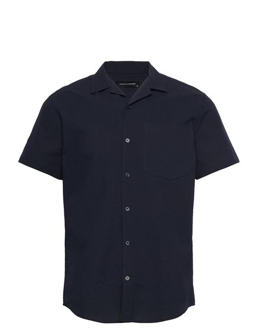 Bowling Julius Seersucker Shirts S/ Clean Cut Copenhagen Navy