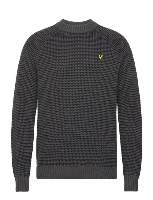 Lyle & Scott Birdseye Mock Neck Jumper Lyle & Scott Grey