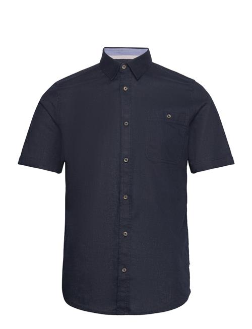 Cotton Linen Shirt Tom Tailor Navy