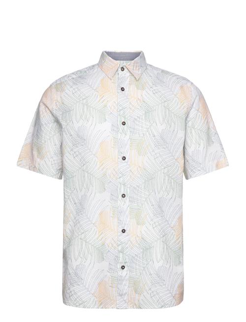 Tom Tailor Comfort Printed Shirt Tom Tailor White