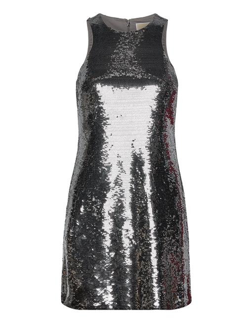 Michael Kors Seq Tank Mini Dress Michael Kors Silver