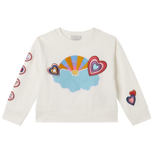 Stella McCartney Kids Broderet Sweatshirt Naturhvid | Hvid | 2 years