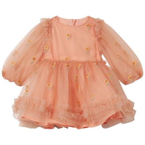 Se Stella McCartney Kids Broderet Kjole Lakserosa | Lyserød | 3 months ved Babyshop