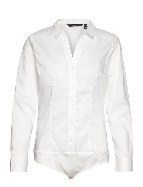 Se Vero Moda Vmlady L/S G-String Shirt Wvn New Noos Vero Moda White ved Booztlet