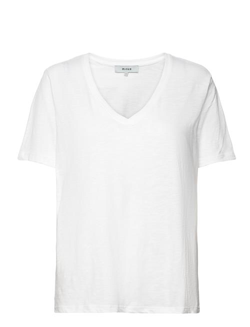 Leti V-Hals T-Shirt Minus White