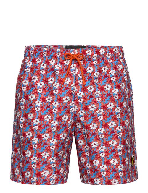 Floral Print Resort Swim Shorts Lyle & Scott Red