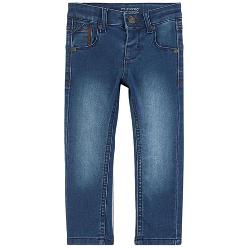 Se Minymo Power Stretch Jeans Denim blåe | Marine blå | 122 cm ved Babyshop