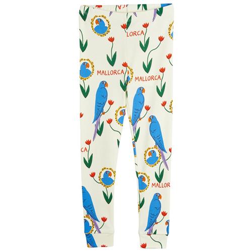 Se Mini Rodini GOTS Parrots Mønstrete Leggings Multifarvet |  | 104/110 cm ved Babyshop