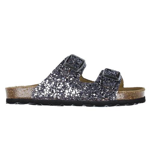 Se Sofie Schnoor Sandaler - Antique Silver Glitter ved KidsWorld