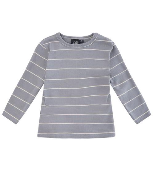 Se Sofie Schnoor Bluse - Stribet - Stone Blue ved KidsWorld
